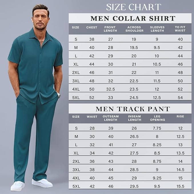 Men Suit Solid Summer Co-Ord Set With Polo Neck