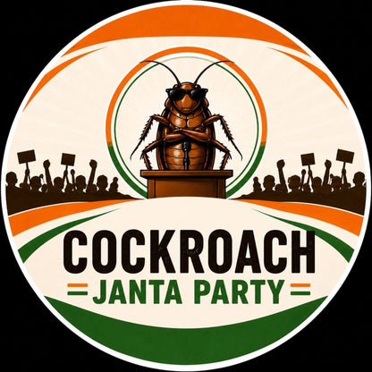 Cockroach janta party sticker