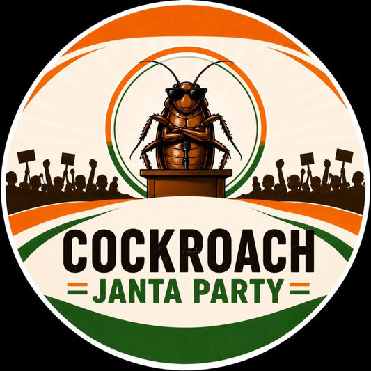 Cockroach janta party sticker