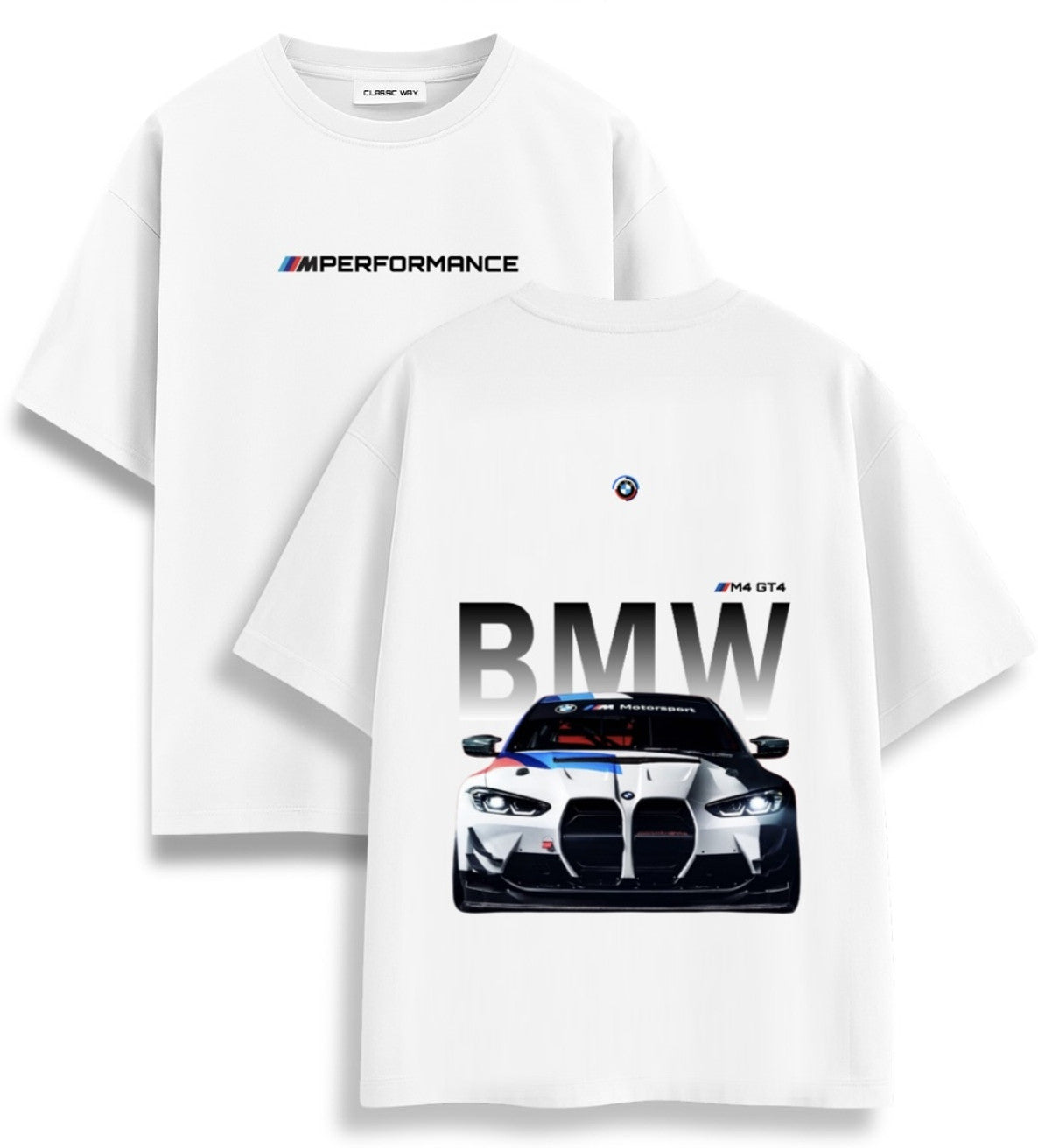 Classic way Men Printed Round Neck Pure Cotton White T-Shirt